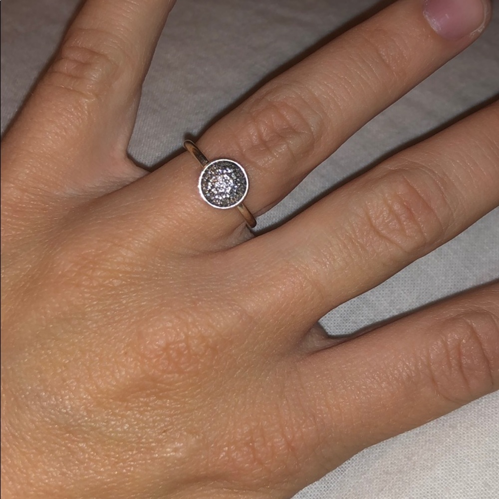 Pandora silver ball ring